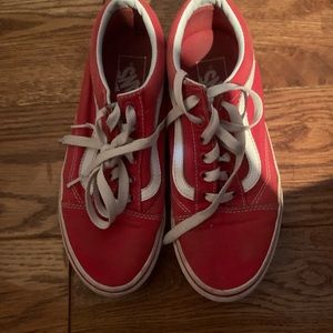 Red low red vans